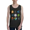 Canotte da uomo Top Camicia Collezione Cryptocurrency 1 Humour Graphic Coin Gilet Set da uomo Divertente indumento senza maniche