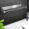 Stainless Steel Toilet Paper Holder Punch-Free Kitchen Roll Wall Mounted Towel Rack And ABS Tissue Box For Bathroom 210709