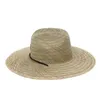 Klassisk handarbete kvinnor män livräddare hatt halm sommar strand sol hatt utomhus bred rand jazz panama kvinna 210608