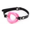 Soft Silicone Oral Fetish Open Mouth Ring Gag Ball Bondage Restraints Sex Toys For Women Slave Gag With Open Holes For Couples3293673
