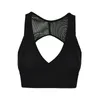 Gym Kläder Deep-V Neck Yoga Bra Kvinnor Sexig High Support Dance Jogger Sports Bras Avtagbara Pads Fitness Atletisk Underkläder