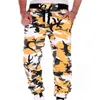 Męskie Joggers Kamuflaż spodnie dresowe Dorywczo Sporty Camo Spodnie Pełna Długość Fitness Paski Jogging Spodnie Cargo Spodnie 211201