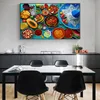 Pósteres e impresiones de granos y especias con tema de cocina, pinturas en lienzo, imagen artística de pared para restaurante, decoración del hogar, Cuadros sin marco4896197