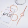 LVPAI Brand Watch for Women Bracelet Set Fashion Femme Robe Femme Dames Wrist Watch Luxury Rose Gold Quartz Watch Set Dropshiping260d1468907