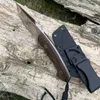 TUNAFIRE GT0156 Hohe Härte Messer D2 Stahl Feste Klinge Outdoor Jagd Taktische Überleben Messer Werkzeug mit Kydex Messer Scheide