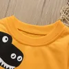 Pullover con stampa di dinosauri adorabili per bambini primaverili e autunnali per vestiti da ragazzo 2105289420701