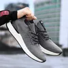 Zapatos para correr transpirables para hombre, zapatillas deportivas informales para hombre, color rojo, negro y gris, para correr al aire libre, talla 39-44