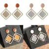 Mode Kristall Retro Tropfen Ohrringe Für Frauen Koreanische Geometrische Runde Herz Gold Hängen Baumeln Ohrring Weiblichen Schmuck