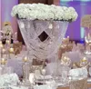 68 cm Tall Acrilico Acrilico Flower Rack Crystal Decorazione di nozze Tavolo Tavolo Cavo Cavo Centrotavola Evento Party