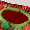 Счастливого Рождества нетканая ткань Санта-Клаус снеговика ткани коробка крышка сумка рождественские украшения домашний стол Ноек Новый год украшения JJA9229