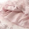 ユーモアベア2020ガールズドレス夏のドレス刺繍ガーゼふわふわの赤ちゃん王女ドレスガール幼児の服Q0716