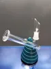 Renkli Mini Üçgen Beher Bong Cam Bongs Su Boruları Soğutucular Sigara Boru Yağ Donanları DAB DIGS 10mm Eklem Sestshop