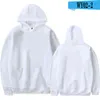 Blank Men039S -tröja med plysch Pullover Men039s och Women039s Solid Color Hooded Jacket Ny 2021 H12063215234