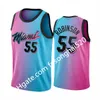 2021 Imprimer Hommes Femmes enfants Jersey N'importe quel joueur Dwyane Wade Jimmy Butler Bam Adebayo Kelly Olynyk Blue Pick City Basketball Maillots Uniforme