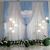 10 X 10ft Feet Shiny Wedding Backdrop Home Party Curtain purple swag Stage Background Photo Booth Banquet Decoration