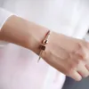 Bangle Fashion Armband Square Round Geometric Opening Thin Korean för kvinnor 2021 Trendsmycken S