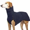 S-5XL Greyhound Dog Płaszcz Turtleneck Scarf Spring Outdoor Polar Koszula Ochrona Kurtka Pet Colthes dla średnich Duże Duże psy 211013