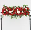 100cm custom wedding flower wall arrangement supplies silk peonies artificial row decor for iron arch backdrop