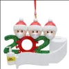 Decoraties Feestelijke benodigdheden Thuis Tuin Kerstboom Familie van 2 3 4 5 6 7 Wit Bruin Santa Hanger Ornament Sociaal distancin Party de