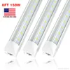 8ft T8 Led Tube Light SMD5730 4ft 5ft 6ft 8ft150W V a forma di Led Cooler Door Tubes Lighting Freezer doppia fila negozio luci apparecchio