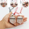 Party Favor 8-Tone Mini Thumb Piano Profesjonalny Mbira Sanza Purche Practice Instrument Muzyczny dla dzieci Dorośli Kalimba