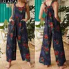 Losse overall Aankomst Fashion Style Stitching Mouwloze JumpsuitsRompers Casual Square Collar Summer Loungewear Dames 210515