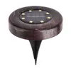 8 LED Solar Jordljus Vattentät Disk Ljus Super Ljus Smart Campinglampa För Lawn Pathway Yard Driveway - Koppar