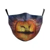 Neue Halloween-Digitaldruck-Tagesschutzmaske, modisch, kreativ, staubdicht, dunstfest, wasserdicht, Reiten, PM2,5