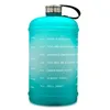 Bottiglia d'acqua Sport da 1 gallone con palestra motivazionale a tenuta stagna Fitness Bottiglia d'acqua di grande capacità Colore sfumato Bollitore a tazza grande