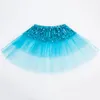 Skirts Children's Clothing Spring Europe And The United States Sequins Mesh Stitching Dance Performance Pettiskirt