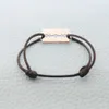 No 100 925 Sterling Silver Razor Dangle with Rope Chain for Men Women Adjustable Bracelet Lame De Rasoir Jewelry6057387