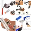 Kit d'outils pour guitare Réparation d'outils de maintenance Organisateur de cordes Règle d'action de corde Jauge Outil de mesure Clé hexagonale Set Fichiers Finge295D