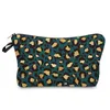Saco de maquiagem impermeável de impressão de leopard saco de armazenamento senhoras saco de armazenamento de moda simples carteiras de bolsa de zíper e120407 204 Z2