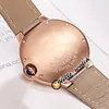 Мода женские часы 36 мм Conch 3d леопардовый циферблат швейцарский кварцевый женские часы сапфир роза золотая стальная алмазная бесель кожаный ремешок hello_watch hwcr