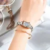 Sunkta ووتش الإناث الرجعية مستطيلة ساعة السيدات ساعة اليد الأزياء ووتش الصلب watchband المرأة الكوارتز ووتش relogio feminino 210517