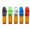 2021 Bullet Box Dispenser Snuffer 67mm / 82mm 높이 아크릴 유리 Snorter Rocket Snuff 병 스너프 Snorter 스니퍼 디스펜서 디스플레이 박스