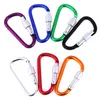 Carabiner Clip Aluminum D-Ring Carabiners Screw Locking Buckle Hook D Shape Spring Snap Keychain Clips for Outdoor Camping Hiking Fishing