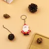Weihnachts -PVC -Puppe Schlüsselbund Santa Claus Cartoon Anhänger Großhandel