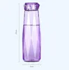 Kristall glas vatten flaska mode resa rånar sport vatten flaskor camping vandring vattenkokare drink kopp diamant present wxy153