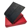 Italiaanse mannen Wallet Cardholder Portable Cash Clip Highquality Leather 8bit Slot Folding Craft met Box Set4178138