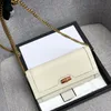 658243 Nyaste kvinnor Diana Long Wallet Luxury Designer Chain Walls Cowhide Coin Purse Men Diana Card Holder Business Money PAGS W270P