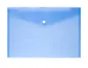 Envelope Folder Transparent Plastic Document Bag A4 File Hasp Button Classified Storage Stationery Bags Office School Information