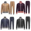 Vårens höst New Fashion Casual Mens Sportswear Zipper Jacket and Pants