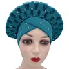 2021 Novos diamantes Glitter Auto Gele Softies Turbans Africano para Mulheres Pronto para usar Autogele Cabeça Feminina Envoltórios Wedding Gele