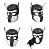 Masques de fête Rembourré Latex Caoutchouc Jeu de rôle Chien Masque Chiot Cosplay Tête Complète Oreilles 10 Colors177W