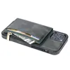 iPhone 13 12 11 Pro Max Samsung S21 A32 FEカードジッパーA52折りたたみケースの後ろの純粋な純粋な色の落下防止のための豪華なPUレザーの財布の電話ケース