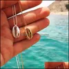 Pendant Necklaces & Pendants Jewelry Shell Necklace For Women Fashion Sea Beach Boho Friend Summer Chain Drop Delivery 2021 8Ylrx