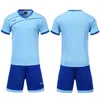 2021 maillots de football personnalisés ensembles de football bleu royal lisse absorbant la sueur et respirant costume d'entraînement pour enfants Jersey 34