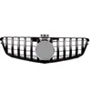 För C Class W204 GT Mesh Grilles ABS MATERIAL 2007-2014 Racing Grills Replacement Kidney Grill Front Bumper