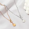 Small Love Hearts Halsband hängsmycken för kvinnor Guldfärg CLAVICLE Charmkedja smycken cocktail fest födelsedagspresent kedjor